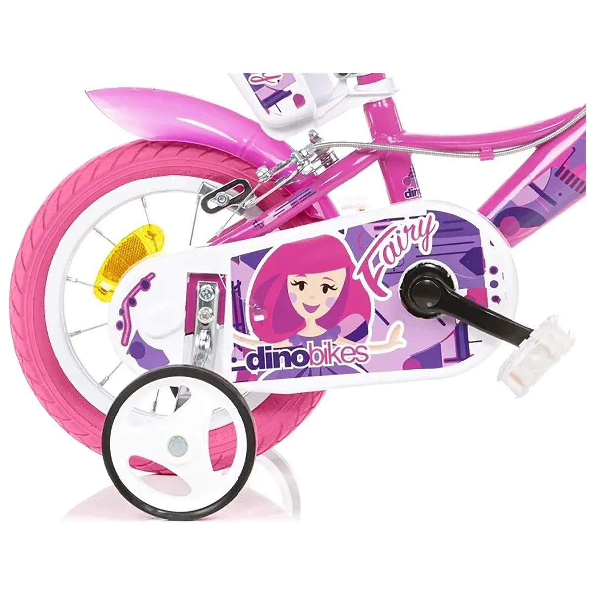 Bicicleta copii 12", 3-5 ani, Dino Bikes roz [5]