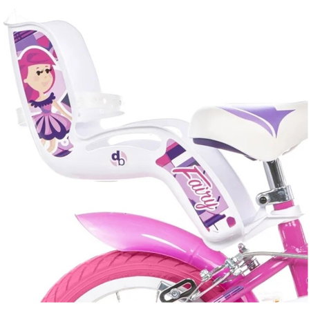 Bicicleta copii 12", 3-5 ani, Dino Bikes roz [4]