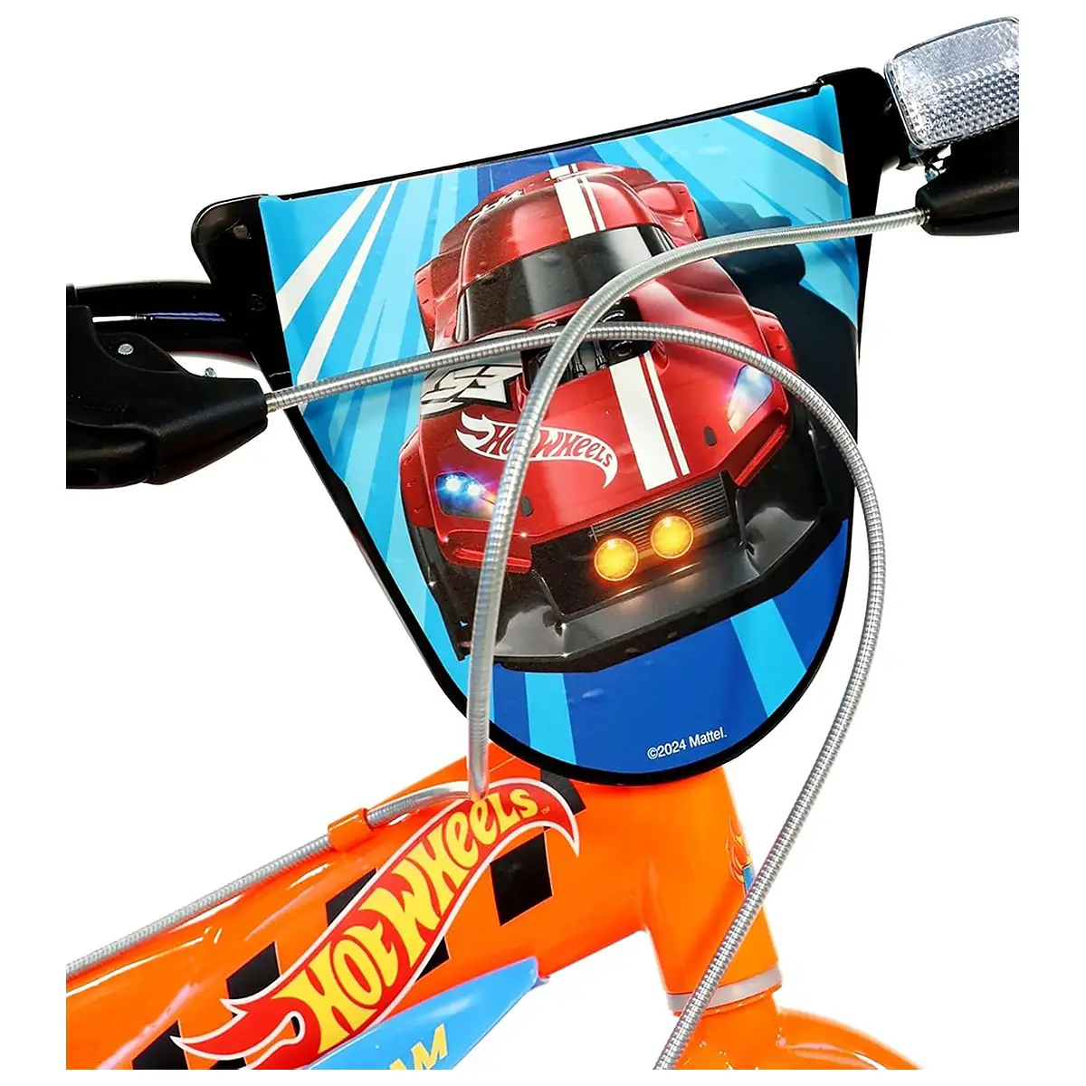 Bicicleta copii 14", 4-7 ani, Dino Bikes Hot Wheels [4]