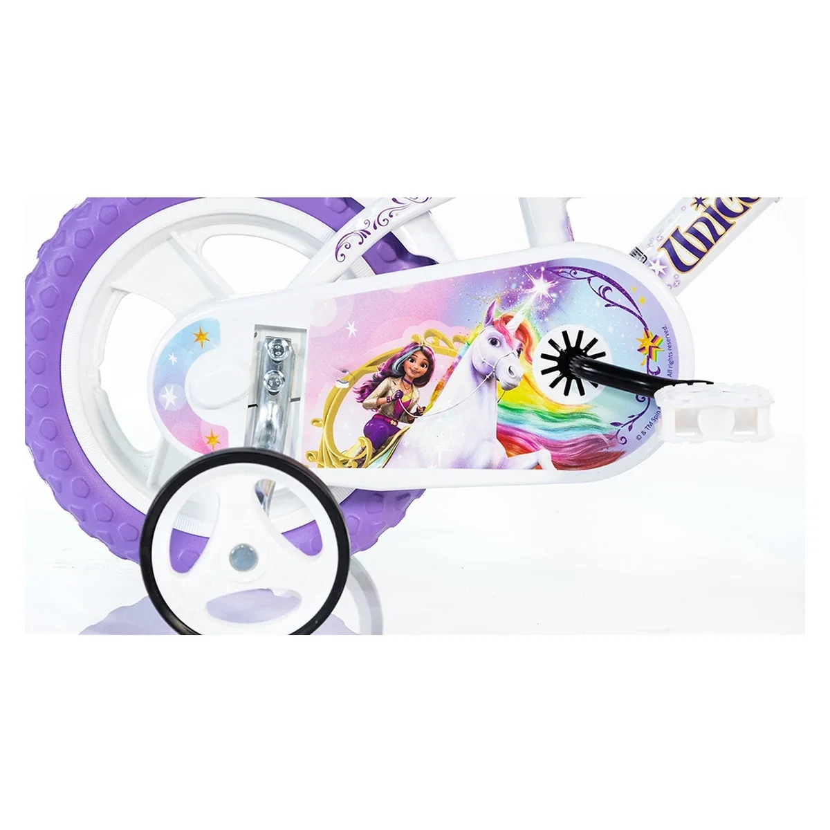 Bicicleta copii Dino Bikes 12' Unicorn Academy 5 ani [4]