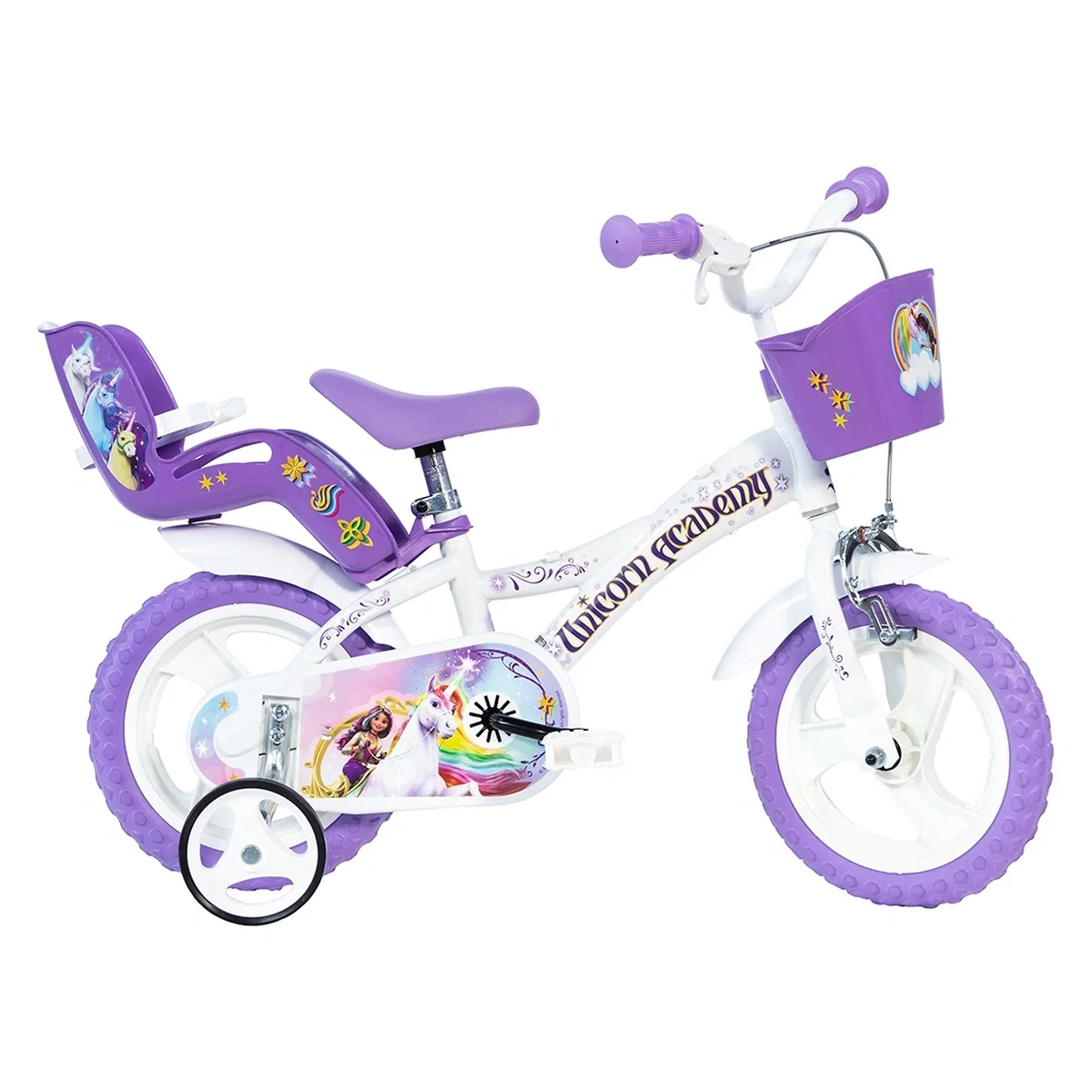 Biciclete copii - Bicicleta copii Dino Bikes 12' Unicorn Academy 5 ani