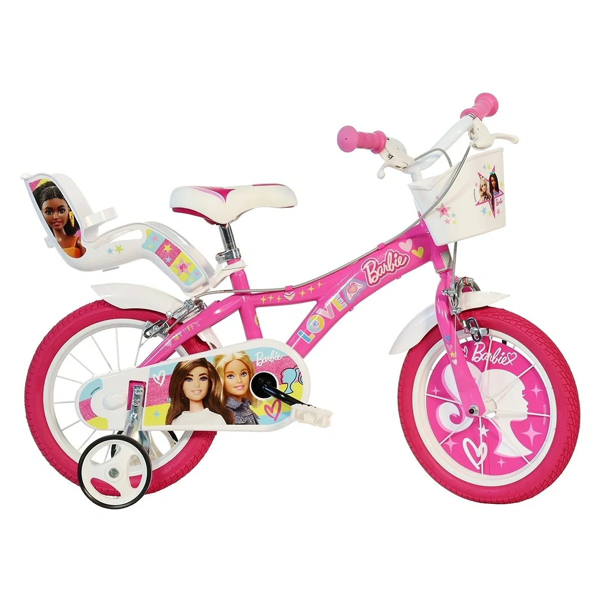 Biciclete copii - Bicicleta copii Dino Bikes 14' Barbie 7 ani