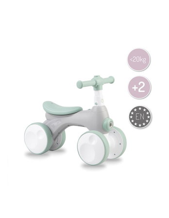 Bicicleta cu lumini, sunet si difuzor de balonase, 2 ani+, Momi Tobis - Grey [4]
