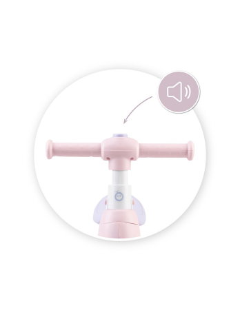 Bicicleta cu lumini, sunet si difuzor de balonase, 2 ani+, Momi Tobis - Pink [4]