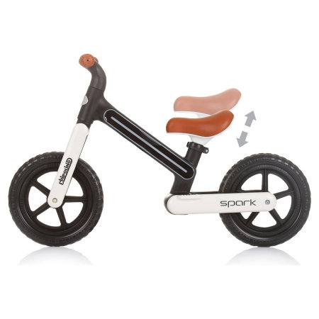 Bicicleta fara pedale Chipolino Spark, Black white 3 ani [2]