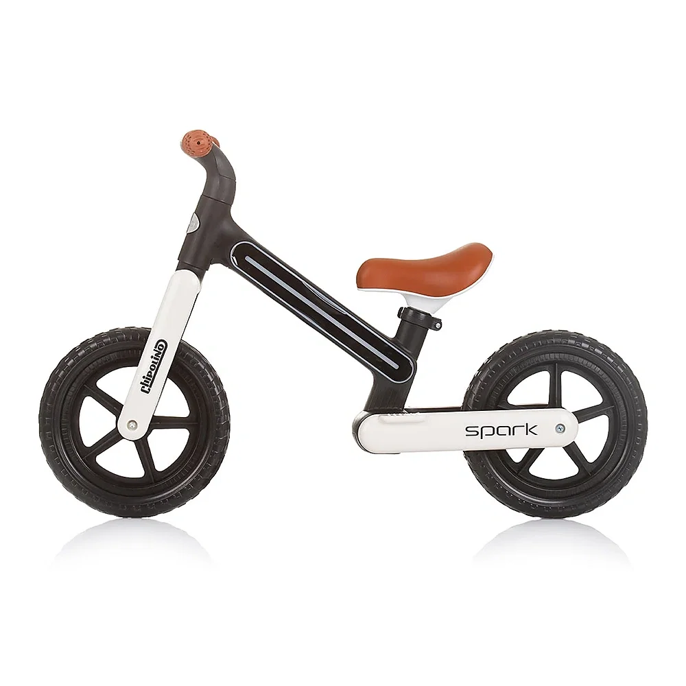 Bicicleta fara pedale Chipolino Spark, Black white 3 ani [1]
