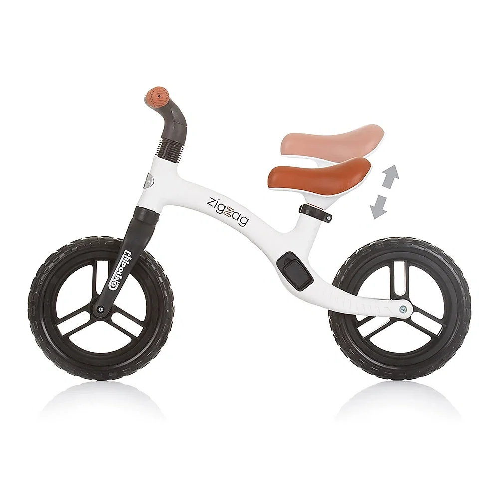 Bicicleta fara pedale Chipolino Zig Zag, black white 3 ani [2]