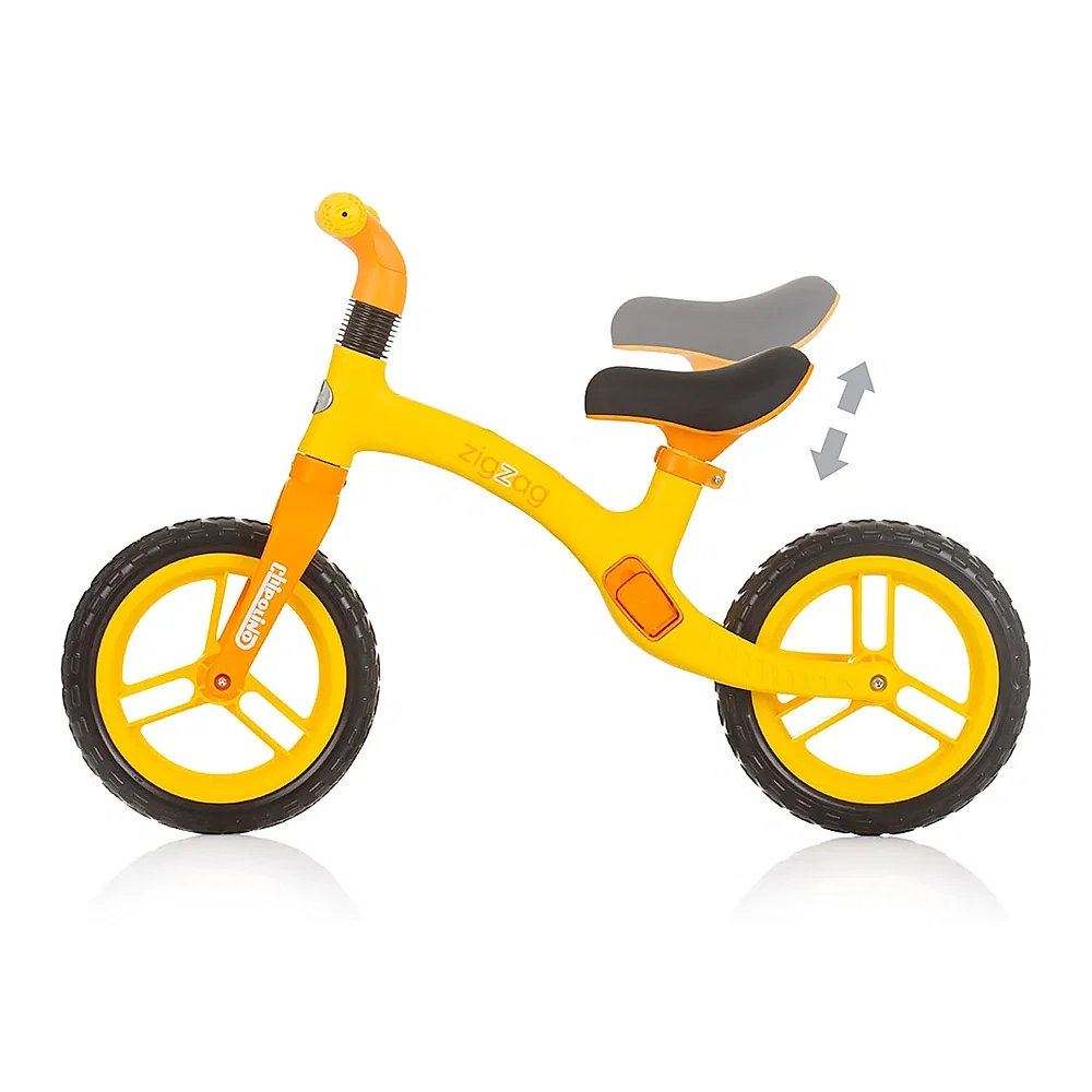 Bicicleta fara pedale Chipolino Zig Zag, Orange yellow 3 ani [2]