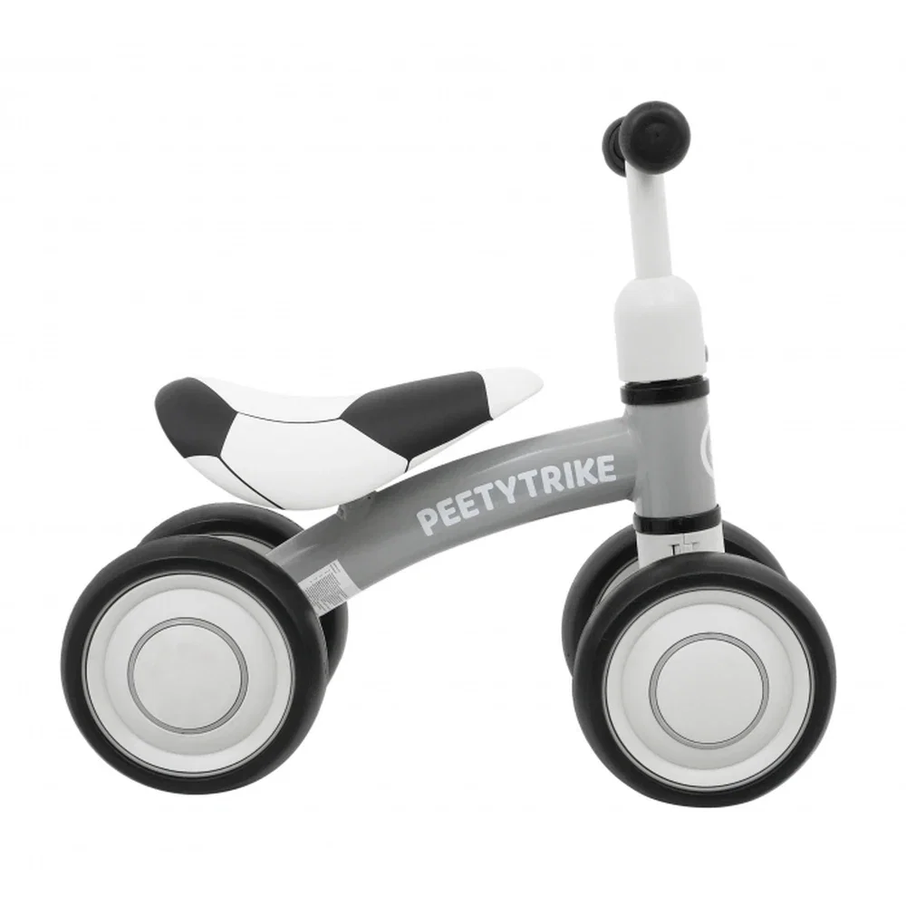 La plimbare - Bicicleta fara pedale cu 4 roti din plastic SporTrike - Alb 1 an+