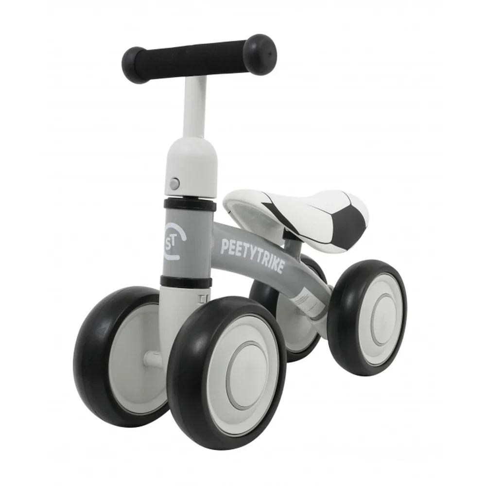 Bicicleta fara pedale cu 4 roti din plastic SporTrike - Alb 1 an+ [4]