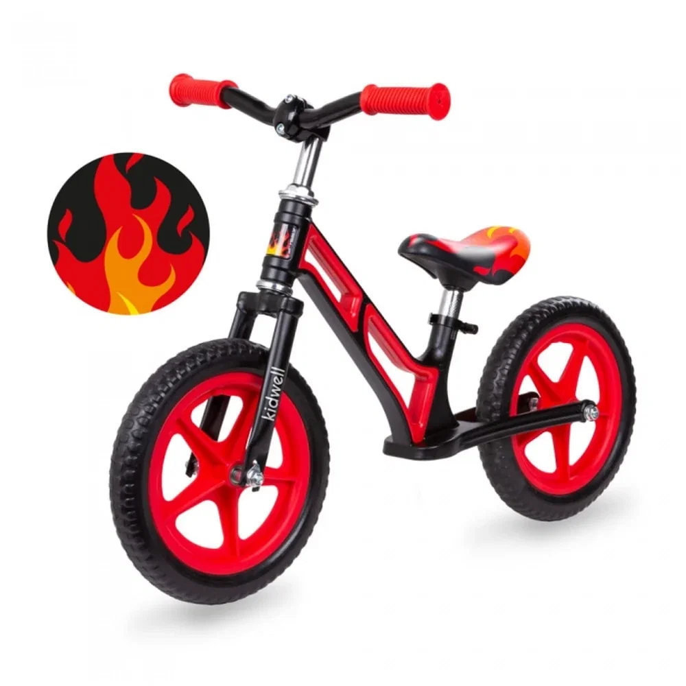 Biciclete copii - Bicicleta fara pedale cu cadru din magneziu Kidwell COMET - Black Red