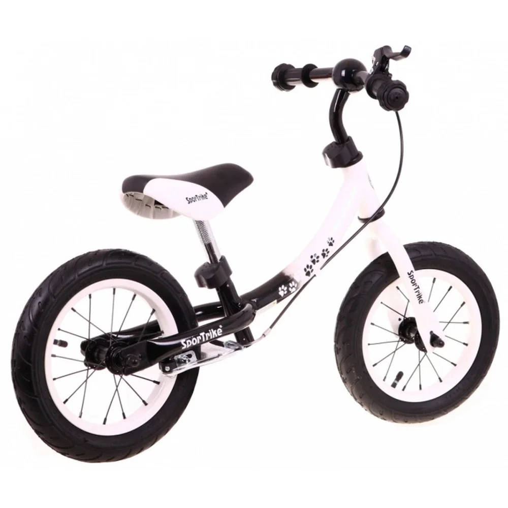 Bicicleta fara pedale cu frana si cadru variabil, roti gonflabile, Boomerang SporTrike - Alb [4]