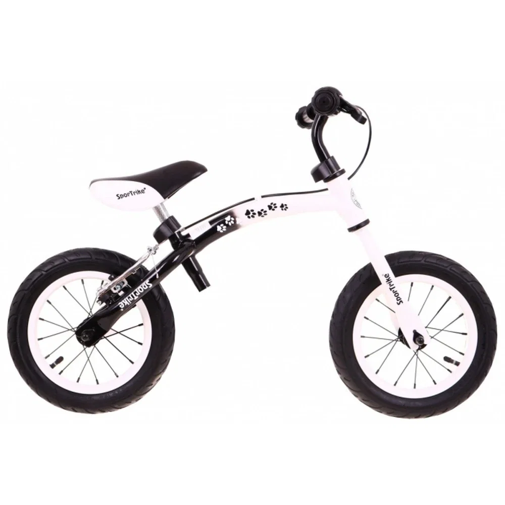 Bicicleta fara pedale cu frana si cadru variabil, roti gonflabile, Boomerang SporTrike - Alb [1]
