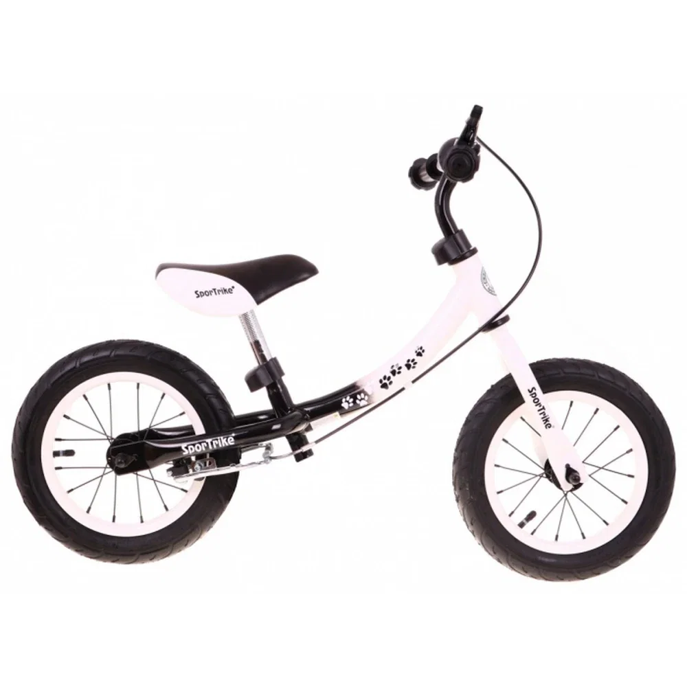 Bicicleta fara pedale cu frana si cadru variabil, roti gonflabile, Boomerang SporTrike - Alb [3]
