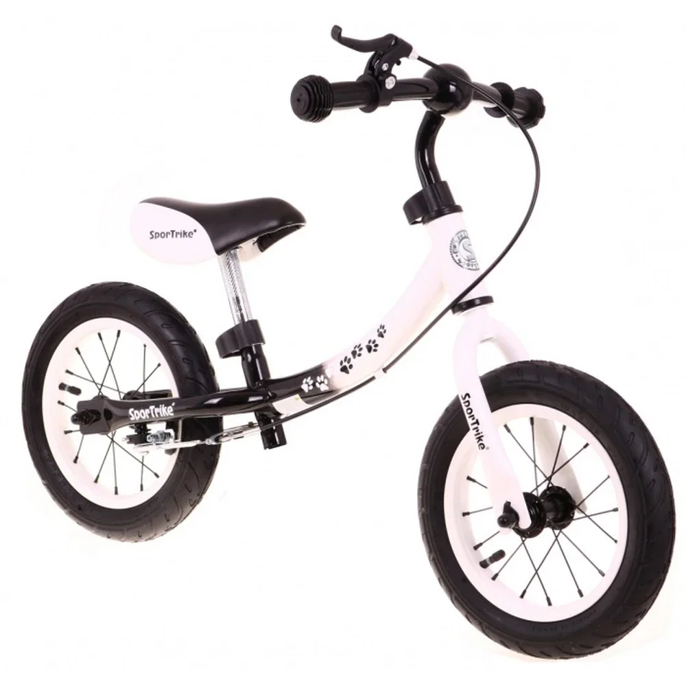 Bicicleta fara pedale cu frana si cadru variabil, roti gonflabile, Boomerang SporTrike - Alb [6]