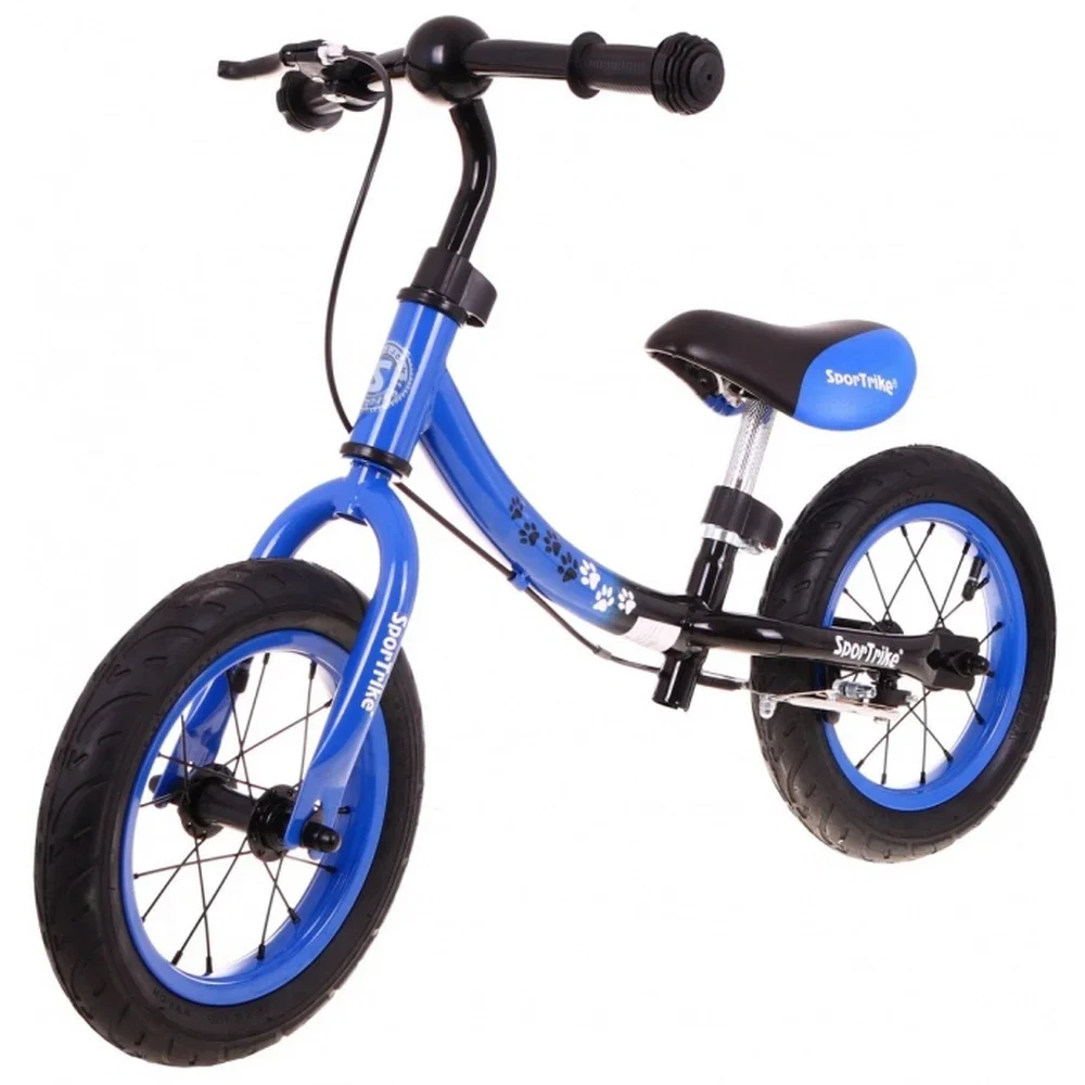 Bicicleta fara pedale cu frana si cadru variabil, roti gonflabile, Boomerang SporTrike - Albastru [1]