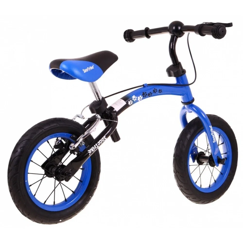 Bicicleta fara pedale cu frana si cadru variabil, roti gonflabile, Boomerang SporTrike - Albastru [4]