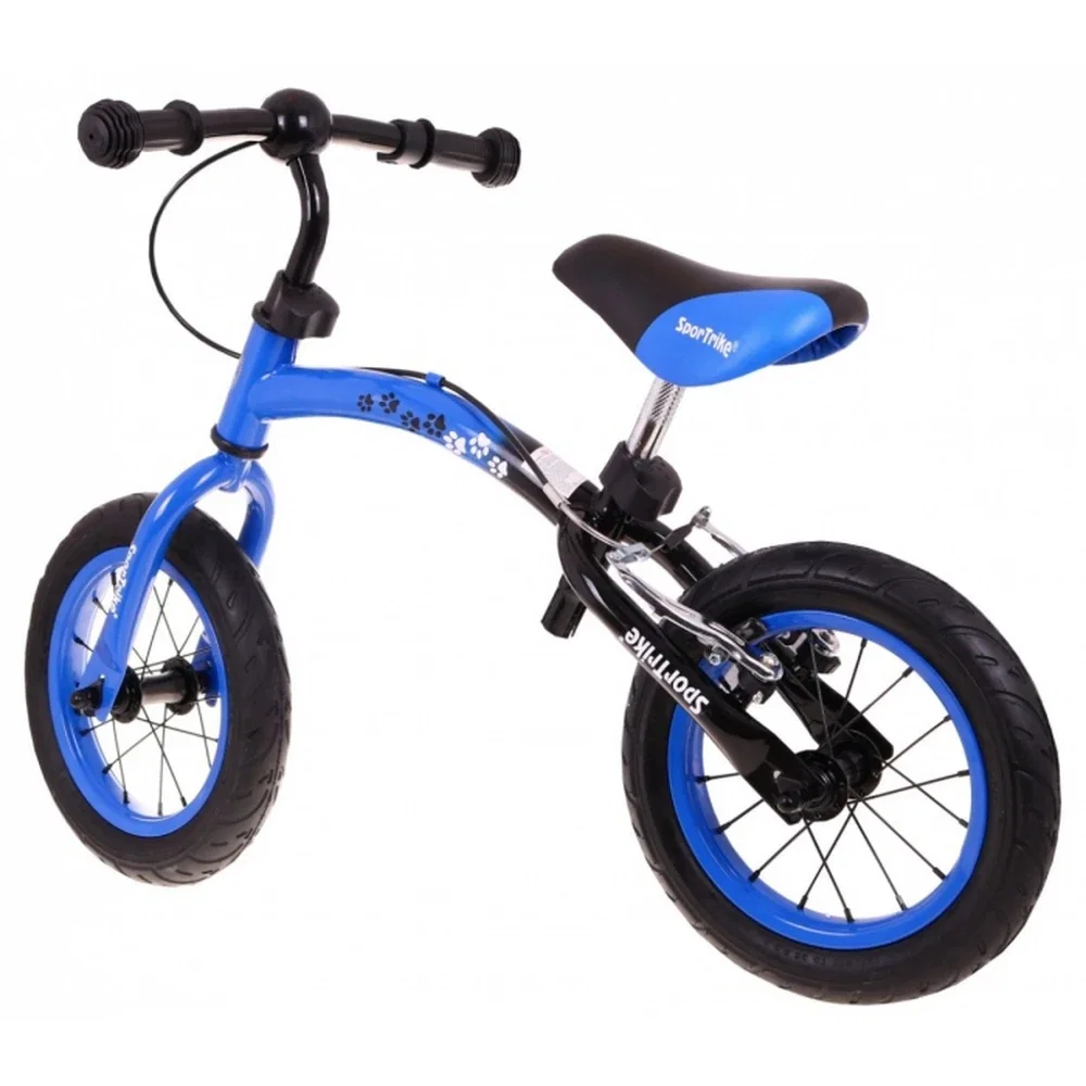 Bicicleta fara pedale cu frana si cadru variabil, roti gonflabile, Boomerang SporTrike - Albastru [6]