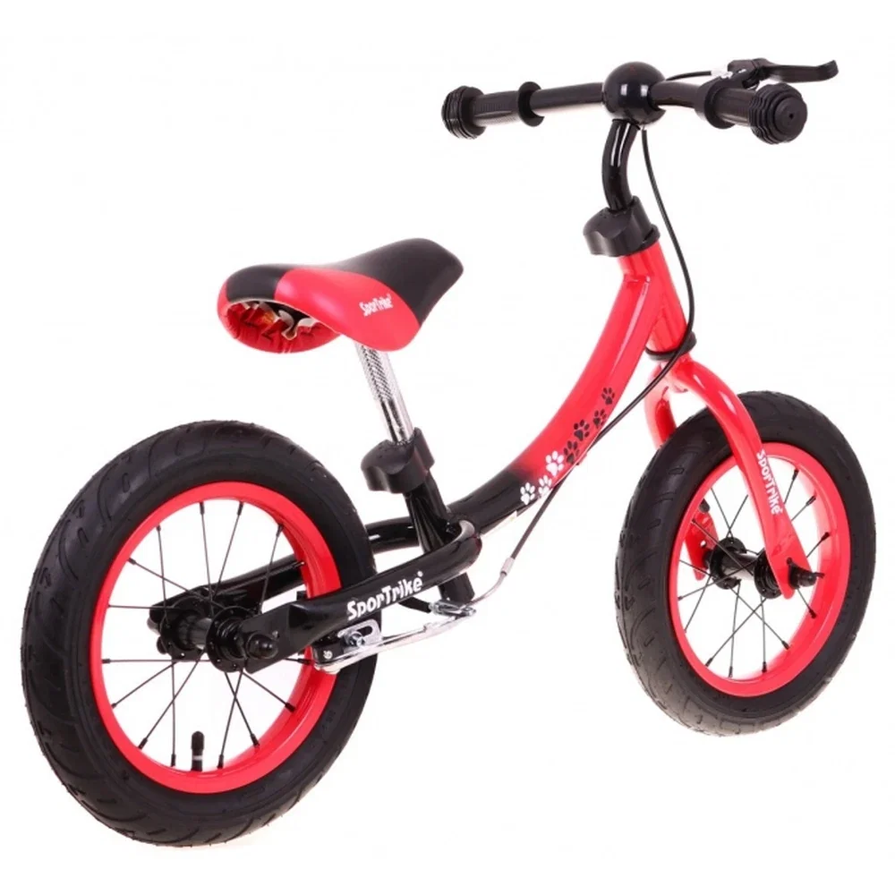Bicicleta fara pedale cu frana si cadru variabil, roti gonflabile, Boomerang SporTrike - Rosu [8]