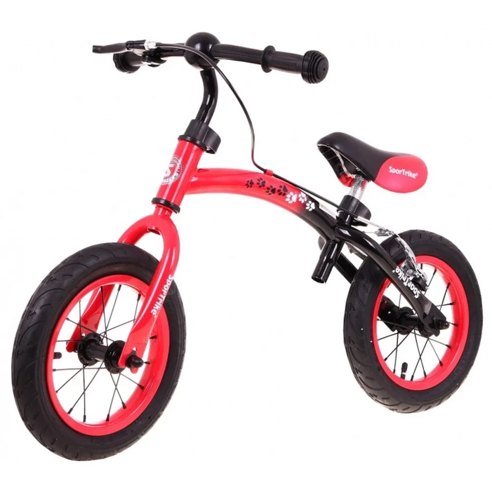 Bicicleta fara pedale cu frana si cadru variabil, roti gonflabile, Boomerang SporTrike - Rosu [6]