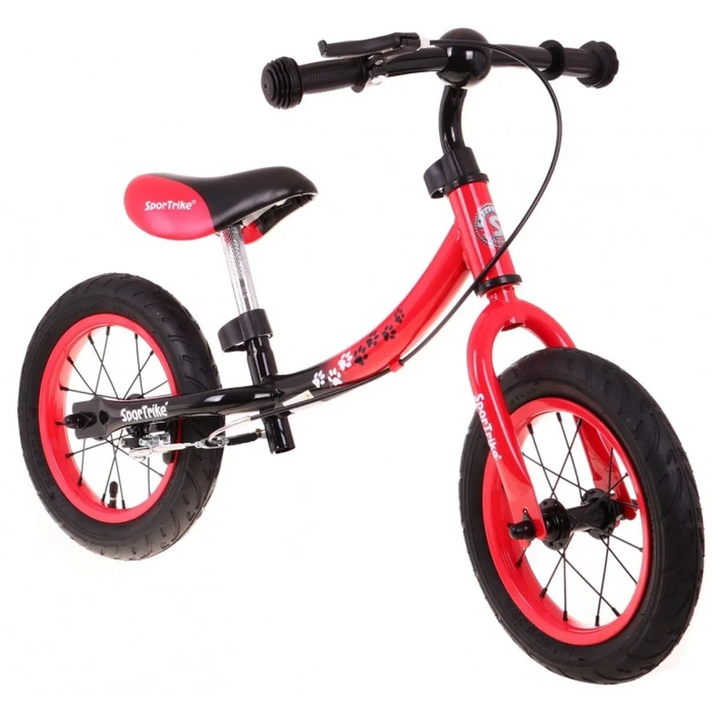 Bicicleta fara pedale cu frana si cadru variabil, roti gonflabile, Boomerang SporTrike - Rosu [4]