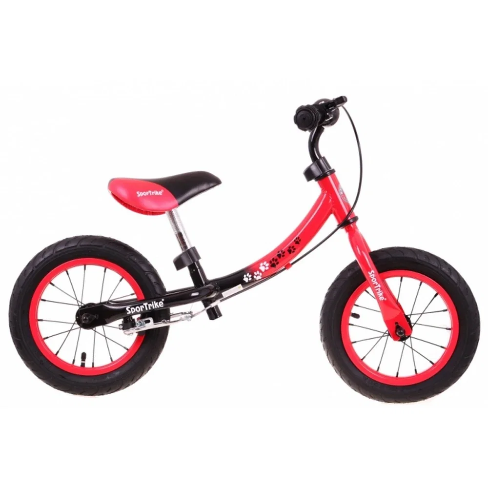 Bicicleta fara pedale cu frana si cadru variabil, roti gonflabile, Boomerang SporTrike - Rosu [1]