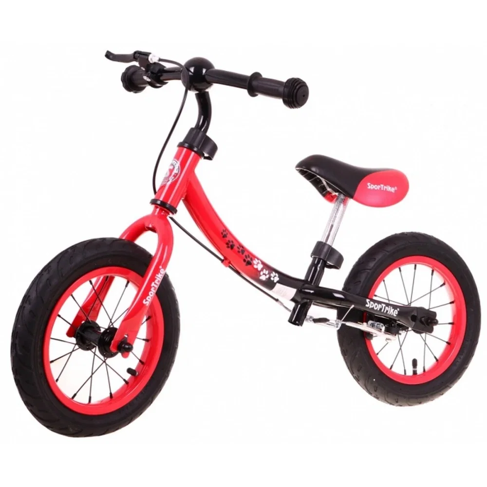 Bicicleta fara pedale cu frana si cadru variabil, roti gonflabile, Boomerang SporTrike - Rosu [7]