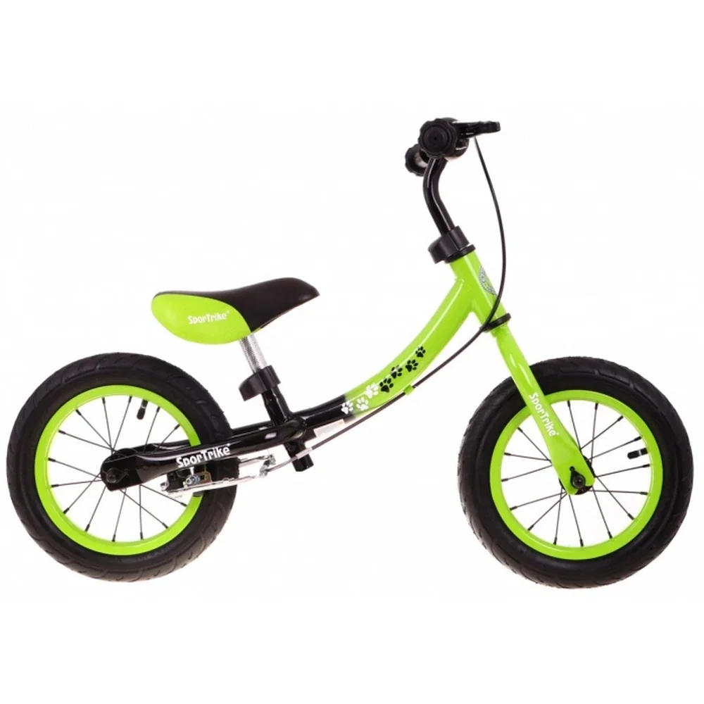 Bicicleta fara pedale cu frana si cadru variabil, roti gonflabile, Boomerang SporTrike - Verde [3]