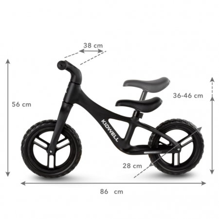 Bicicleta fara pedale Kidwell JOGO - Black [6]