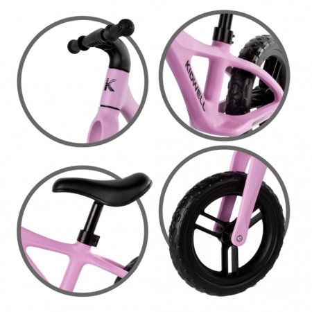 Bicicleta fara pedale Kidwell JOGO - Pink [3]