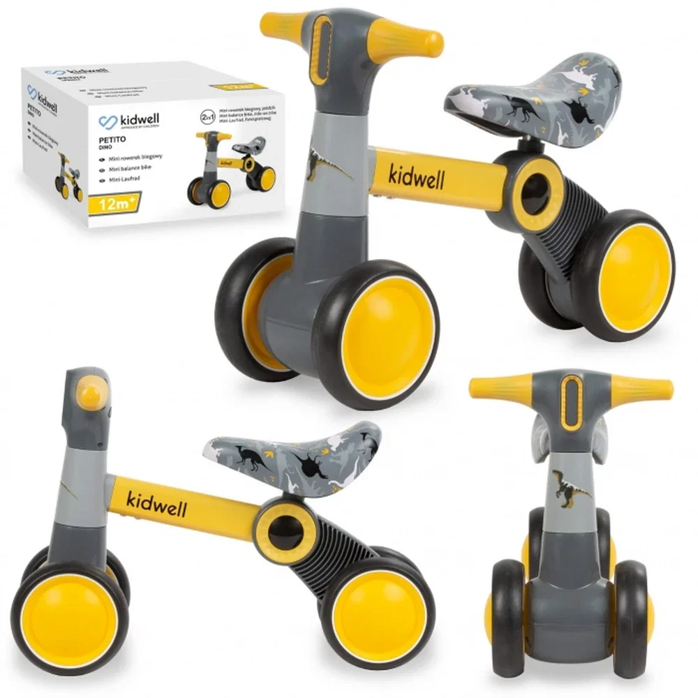 Biciclete copii - Bicicleta fara pedale Kidwell PETITO Dino 36 luni