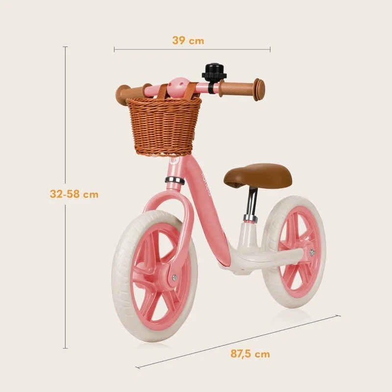 Bicicleta fara pedale, Lionelo, Alex Plus, Usoara, Cu ghidon si sa reglabile, Include cos depozitare si sonerie, Din [8]