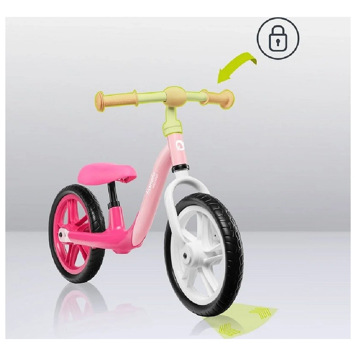 Bicicleta fara pedale, Lionelo, Alex, Usoara, Cu ghidon si sa reglabile, Greutate 3.3 Kg, Cu roti din spuma EVA, 12 [14]