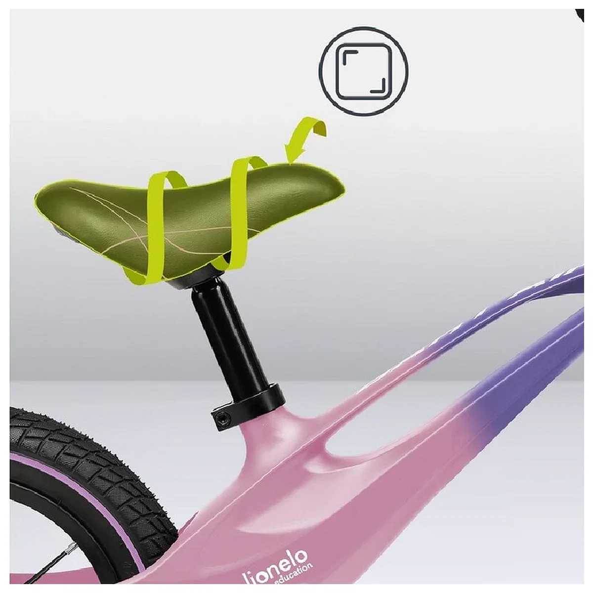 Bicicleta fara pedale, Lionelo, Bart Air, Usoara, Cu roti gonflabile, Cu cadru din magneziu, Cu ghidon si sa reglabile, [11]