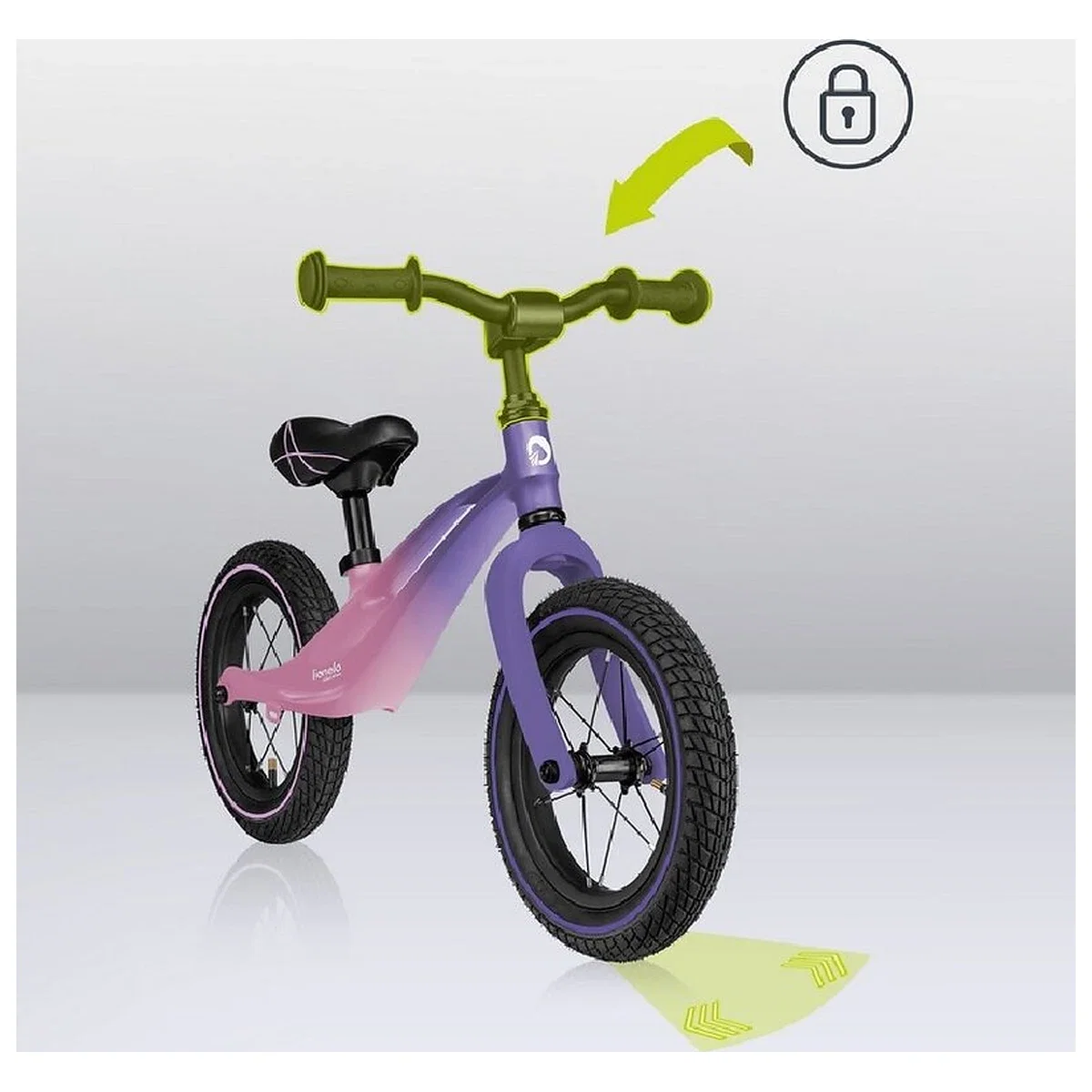 Bicicleta fara pedale, Lionelo, Bart Air, Usoara, Cu roti gonflabile, Cu cadru din magneziu, Cu ghidon si sa reglabile, [5]