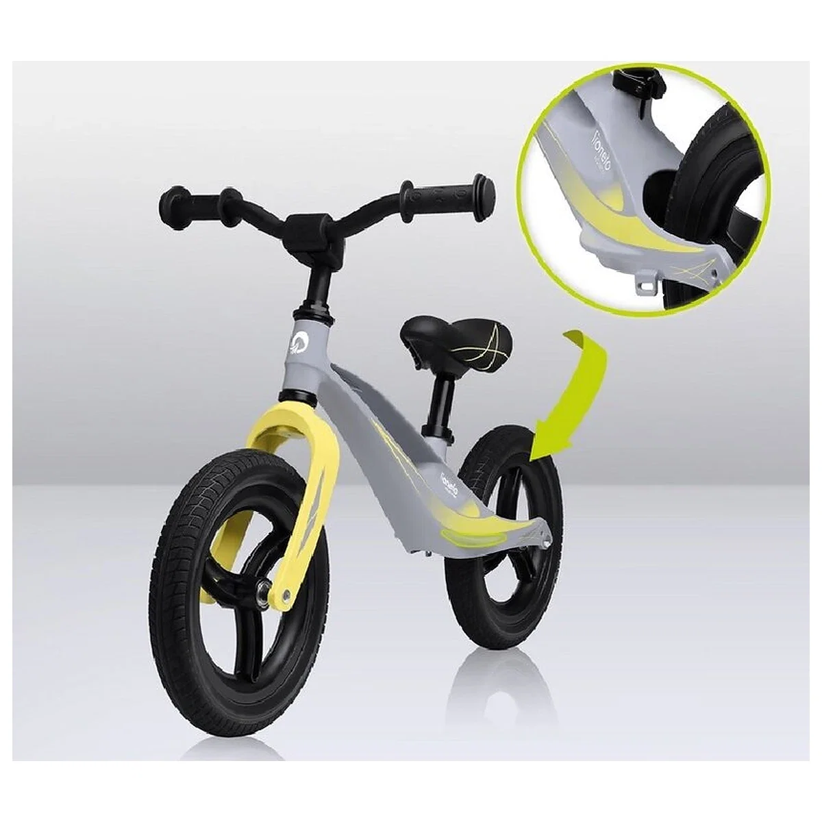 Bicicleta fara pedale, Lionelo, Bart Tour, Usoara, Cu cadru din magneziu, Cu ghidon si sa reglabile, Greutate 3.8 Kg, [9]