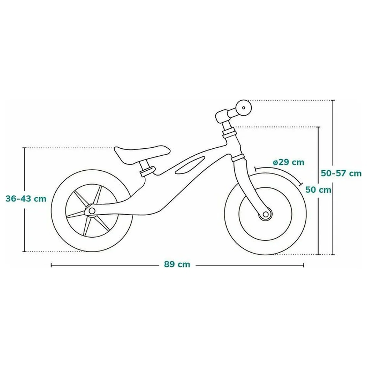 Bicicleta fara pedale, Lionelo, Bart Tour, Usoara, Cu cadru din magneziu, Cu ghidon si sa reglabile, Greutate 3.8 Kg, [4]