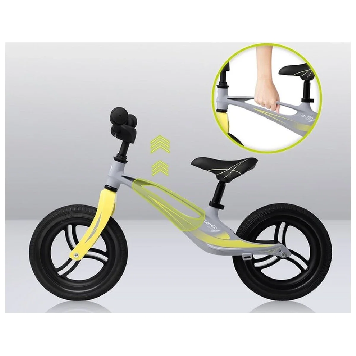Bicicleta fara pedale, Lionelo, Bart Tour, Usoara, Cu cadru din magneziu, Cu ghidon si sa reglabile, Greutate 3.8 Kg, [8]