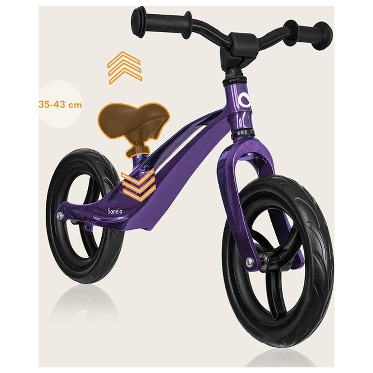 Bicicleta fara pedale, Lionelo, Bart, Usoara, Cu cadru din magneziu, Cu ghidon si sa reglabile, Greutate 3 Kg, 12 inch, [5]