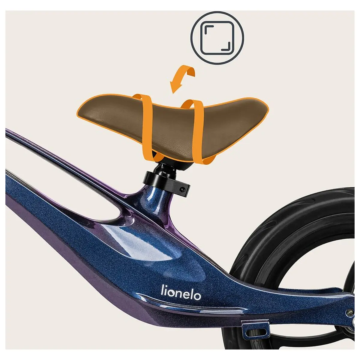 Bicicleta fara pedale, Lionelo, Bart, Usoara, Cu cadru din magneziu, Cu ghidon si sa reglabile, Greutate 3 Kg, 12 inch, [8]