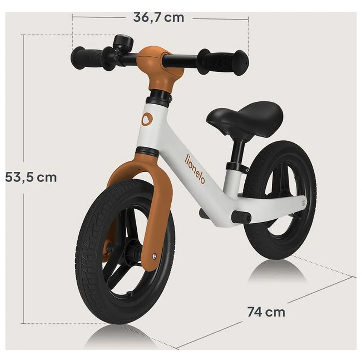 Bicicleta fara pedale, Lionelo, Toni, Cu ghidon si sa reglabile, Ultra usoara, 2.8 Kg, 18 luni+, Sustine 30 kg, Conform [13]