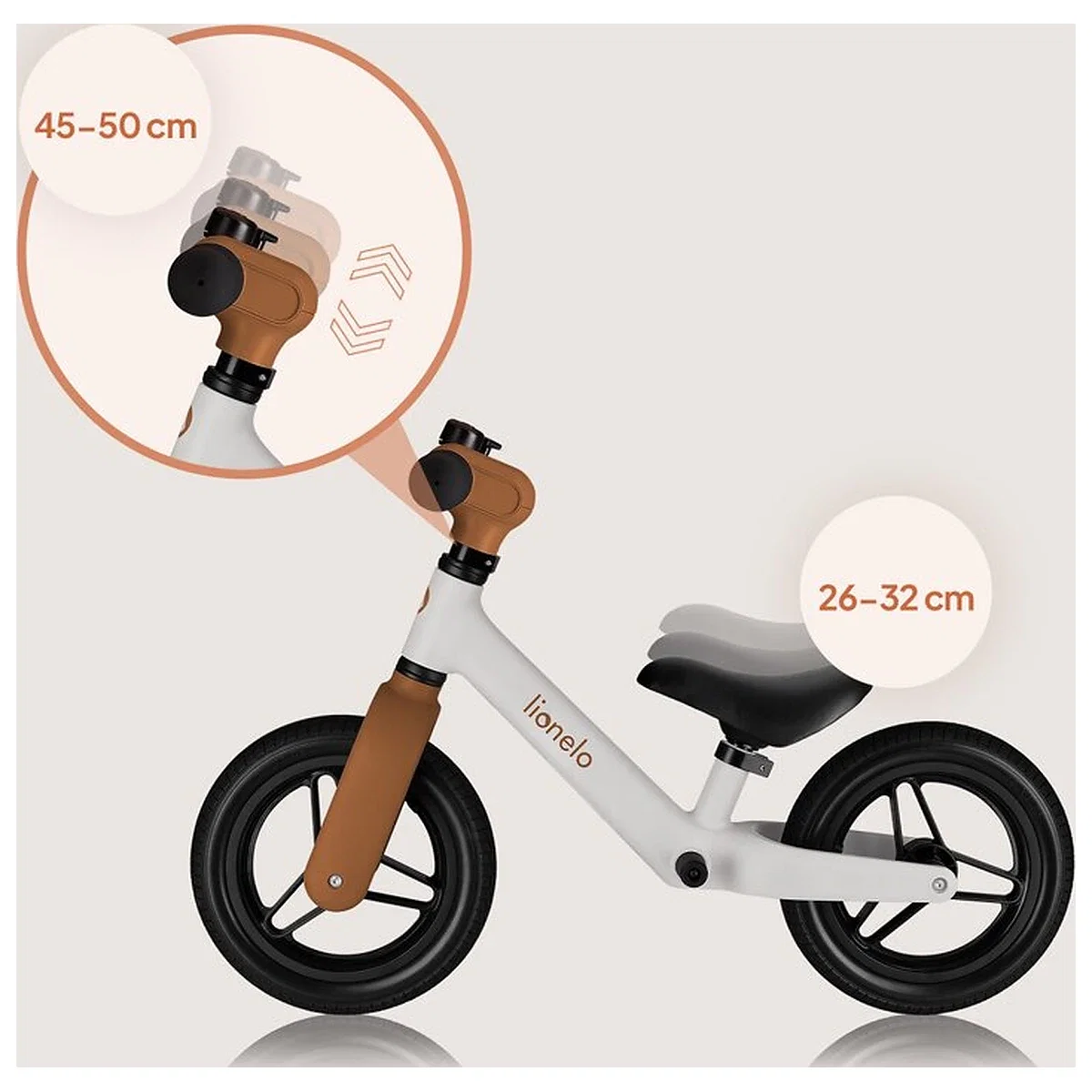 Bicicleta fara pedale, Lionelo, Toni, Cu ghidon si sa reglabile, Ultra usoara, 2.8 Kg, 18 luni+, Sustine 30 kg, Conform [10]