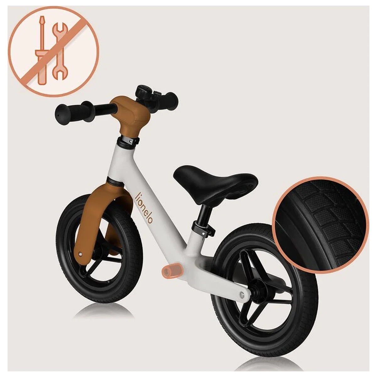 Bicicleta fara pedale, Lionelo, Toni, Cu ghidon si sa reglabile, Ultra usoara, 2.8 Kg, 18 luni+, Sustine 30 kg, Conform [11]