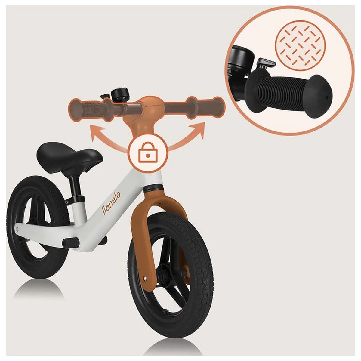 Bicicleta fara pedale, Lionelo, Toni, Cu ghidon si sa reglabile, Ultra usoara, 2.8 Kg, 18 luni+, Sustine 30 kg, Conform [12]