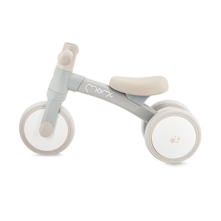 Bicicleta fara pedale Momi Tedi, usoara, stabila, manere anti-alunecare, de la 1 an, sustine pana la 25 kg - Grey [1]