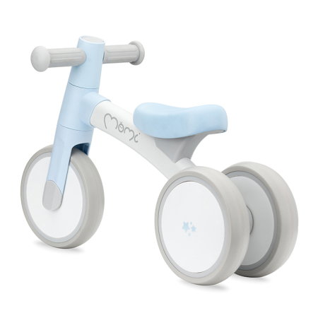 Bicicleta fara pedale Momi Tedi, usoara, stabila, manere anti-alunecare, de la 1 an, sustine pana la 25 kg - Light Blue [3]