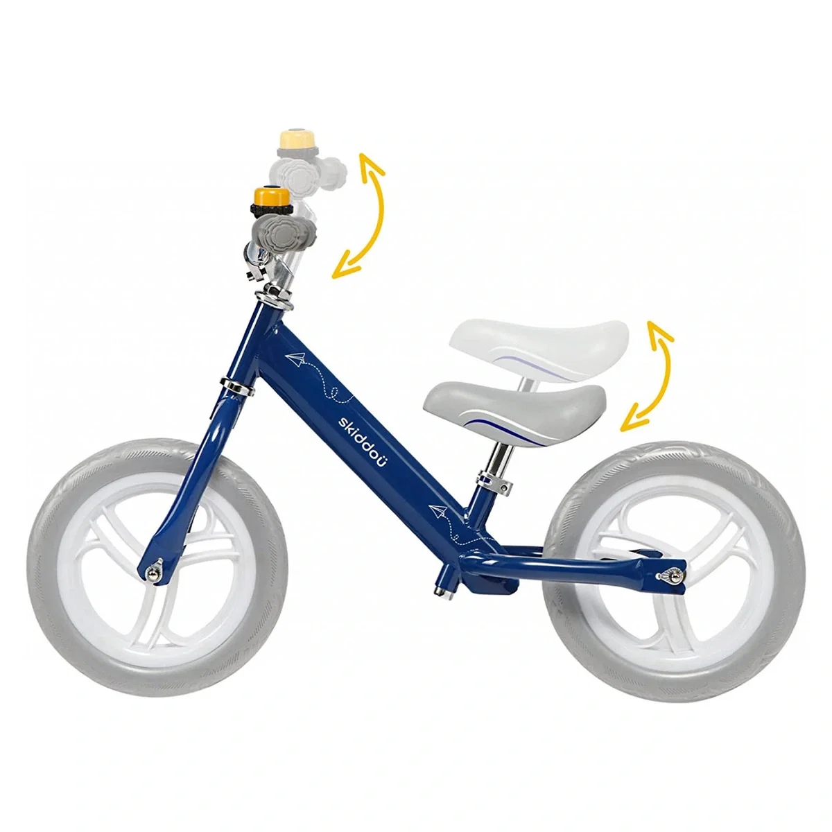 Bicicleta fara pedale Nils, Skiddou, Denim, Bleumarin 2 ani [9]