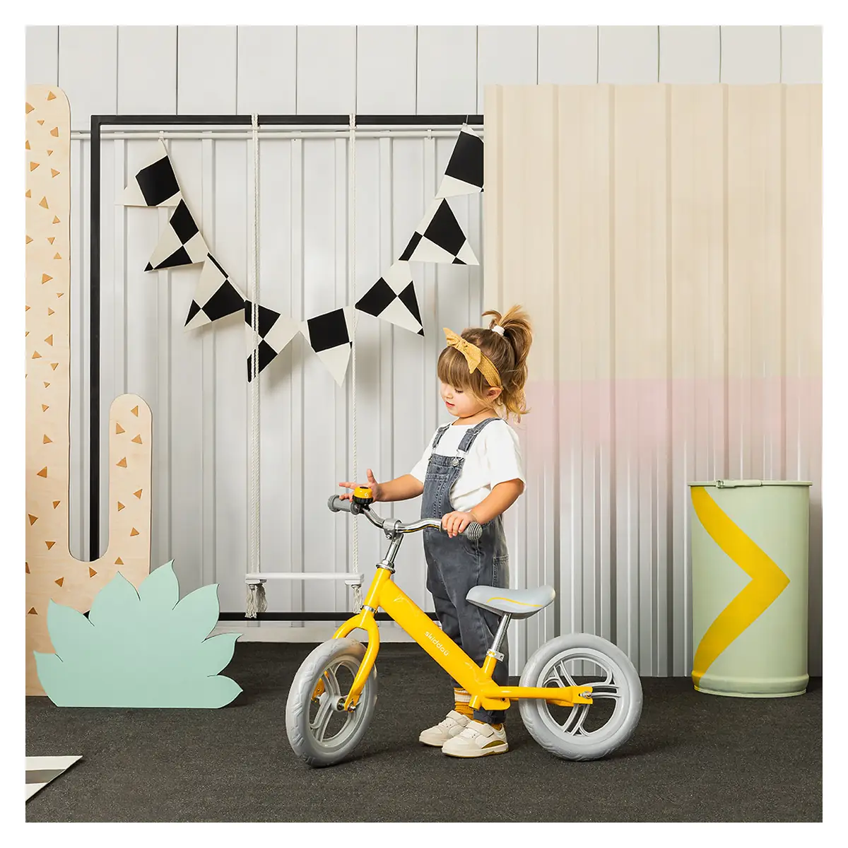 Bicicleta fara pedale Nils, Skiddou, Galben 2 ani [7]