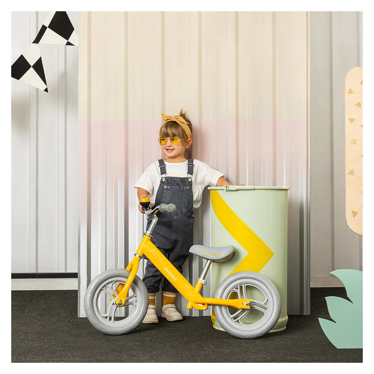 Bicicleta fara pedale Nils, Skiddou, Galben 2 ani [8]