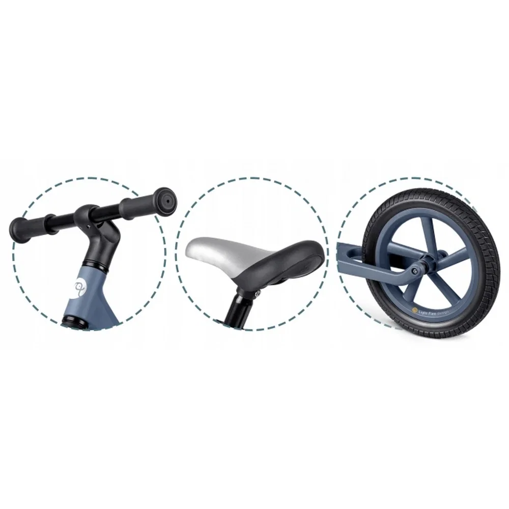 Bicicleta fara pedale , roti EVA, Light Flee Nukido - Bleumarin 2 ani+ [4]
